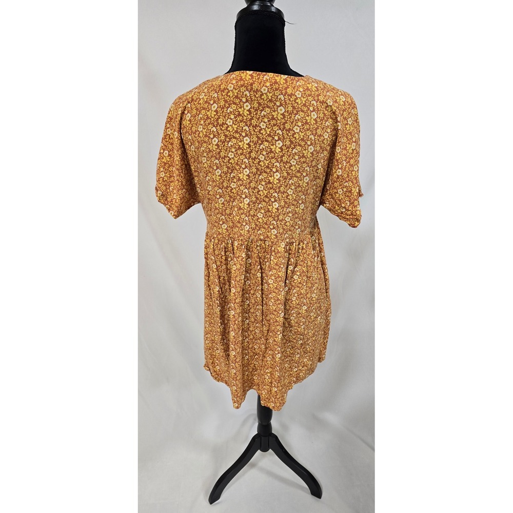 Madewell women M button-front babydoll dress Americana floral cottagecore boho - Picture 7 of 9
